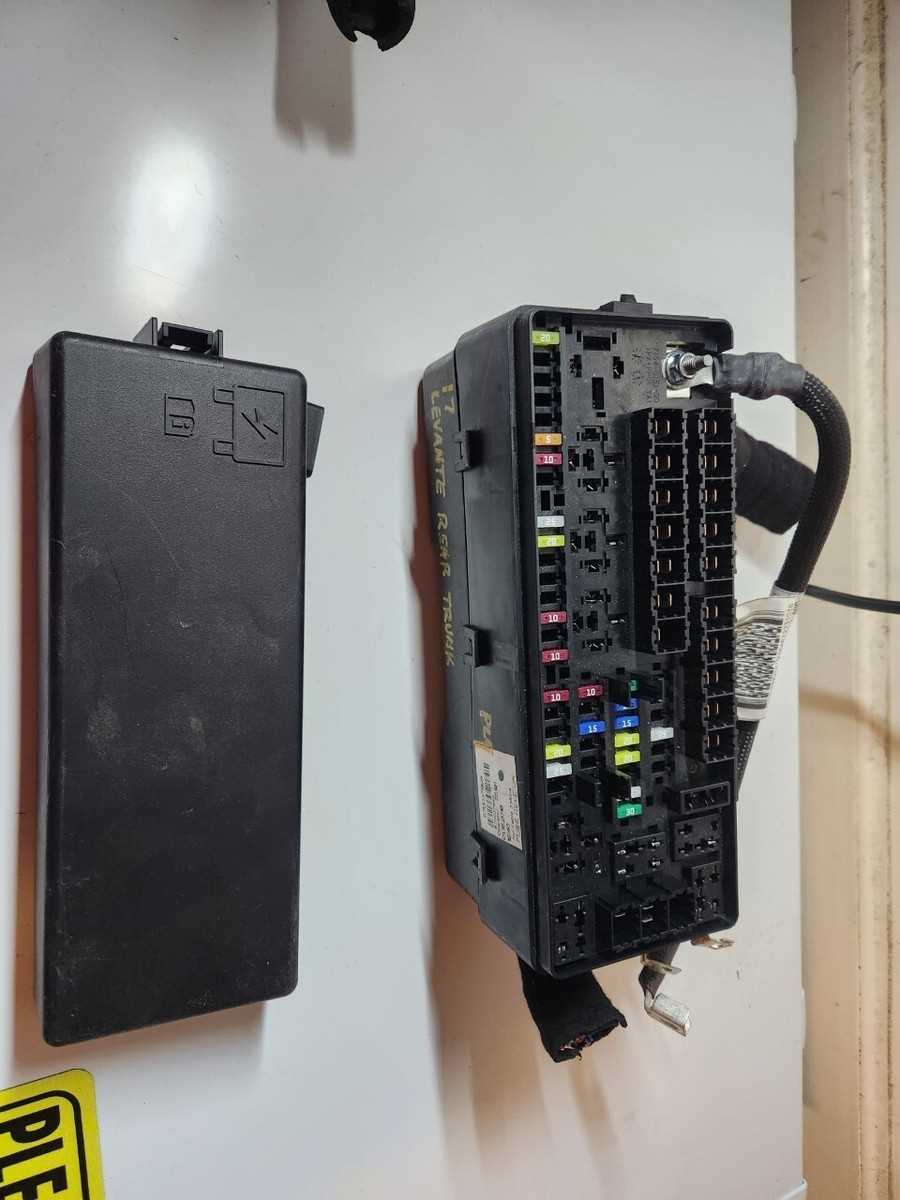 2017 maserati levante fuse box diagram