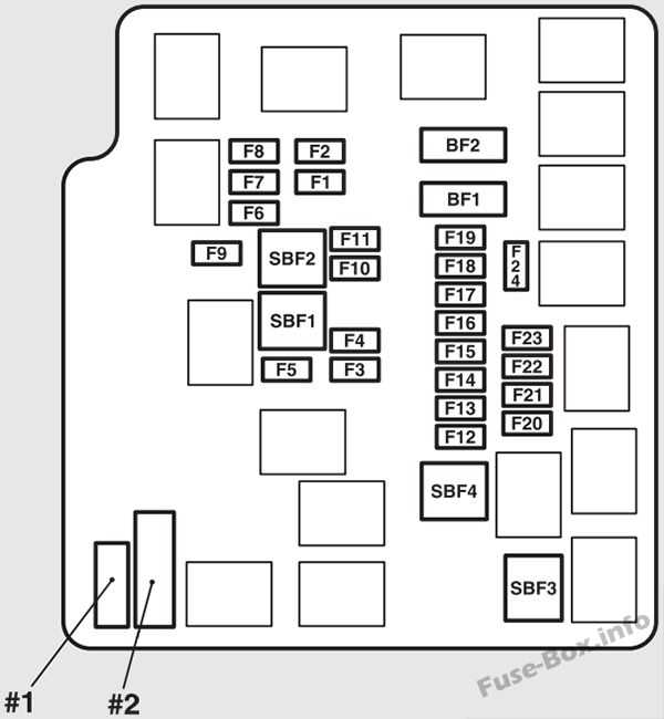 2017 mitsubishi mirage fuse box diagram