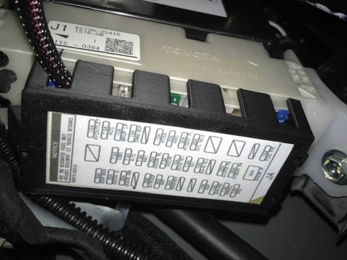2017 toyota 4runner fuse box diagram