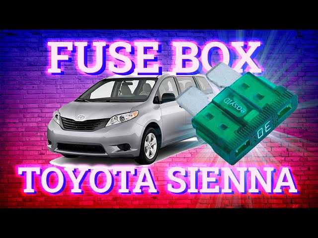 2017 toyota sienna fuse box diagram