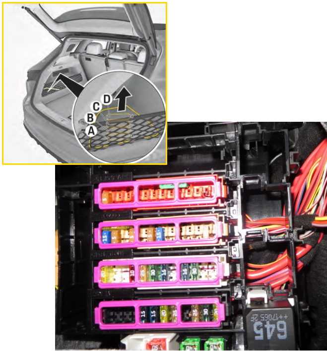 2017 vw touareg fuse box diagram