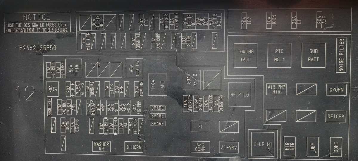 2018 4runner interior fuse box diagram