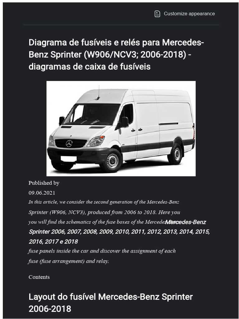 2018 sprinter fuse box diagram
