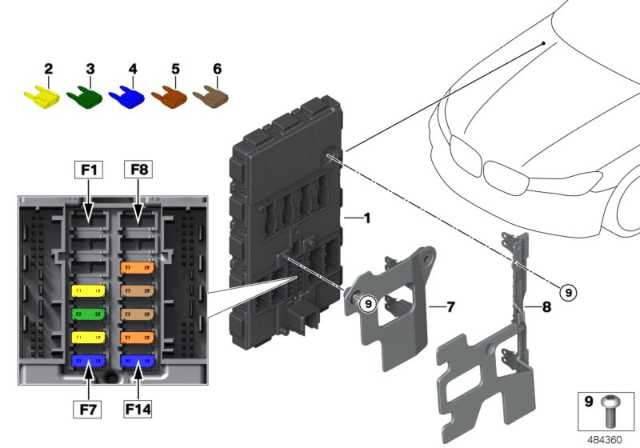 2018 bmw x3 fuse box diagram