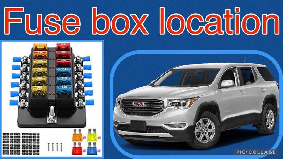 2018 gmc acadia fuse box diagram