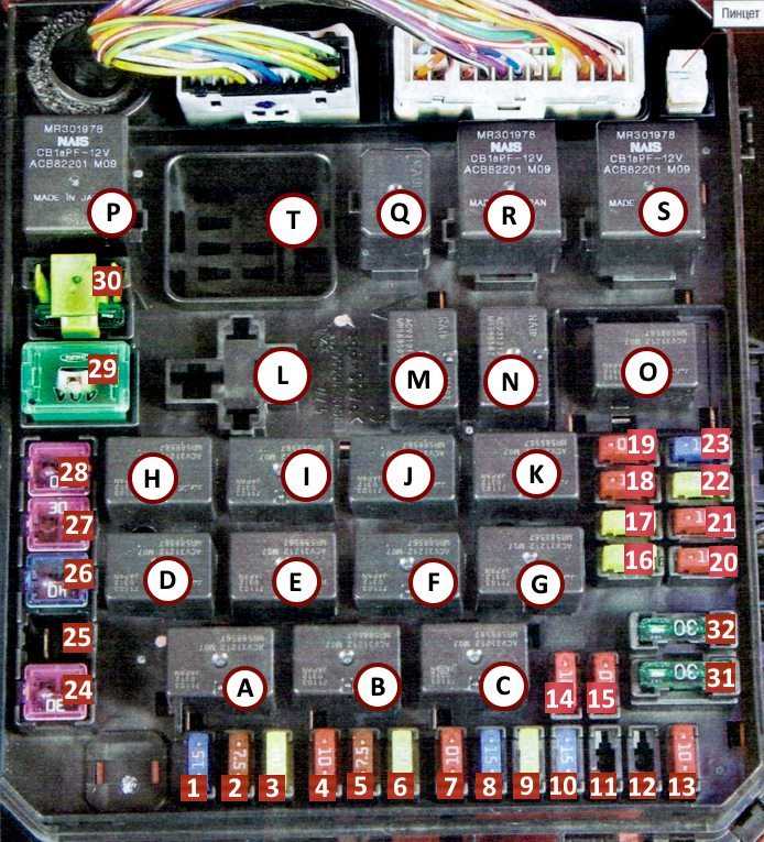 2018 mitsubishi outlander sport fuse box diagram