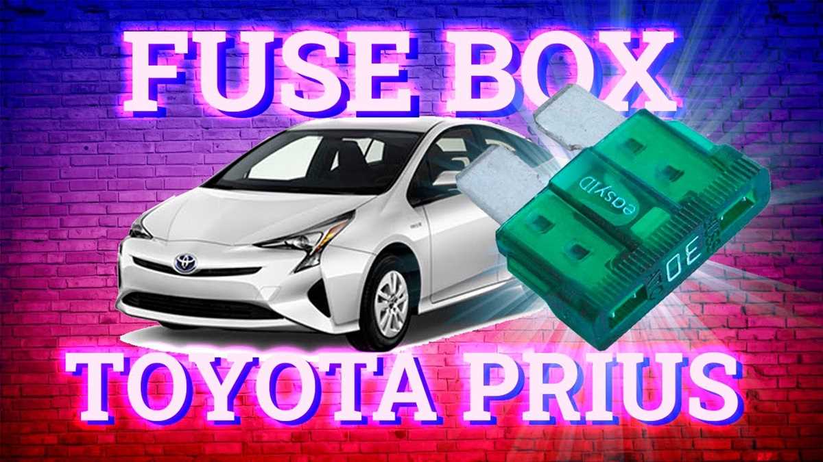 2018 prius fuse box diagram