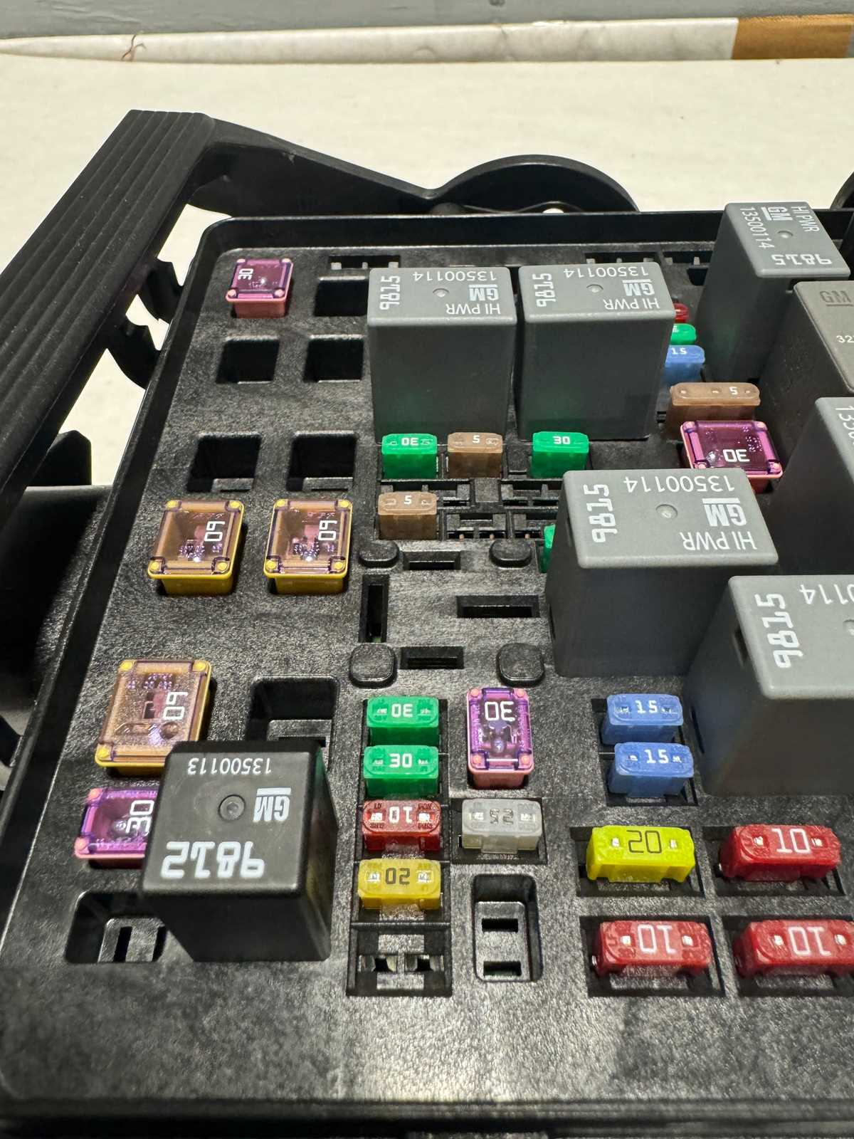 2019 chevy silverado fuse box diagram