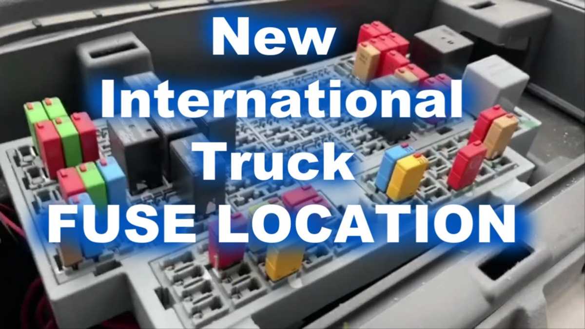 2020 international fuse box diagram