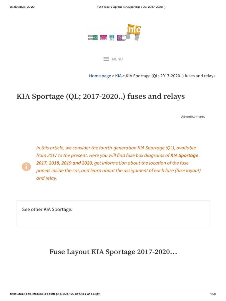 2020 kia forte fuse box diagram