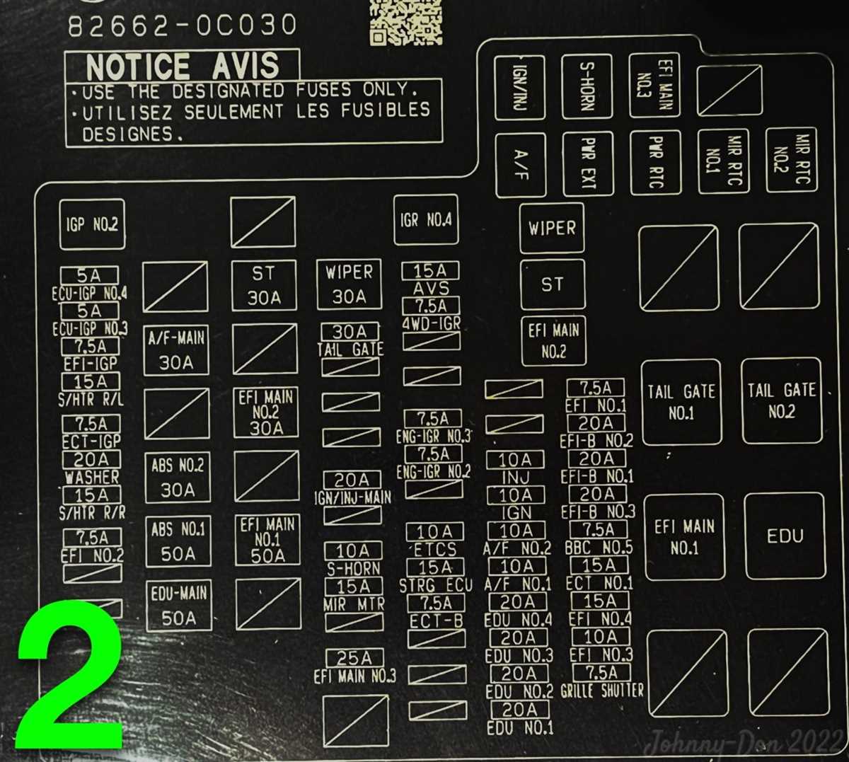 2020 toyota tundra fuse box diagram