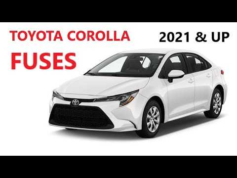 2021 toyota corolla fuse box diagram