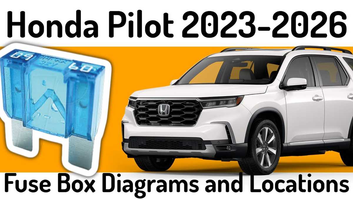 2022 honda pilot fuse box diagram