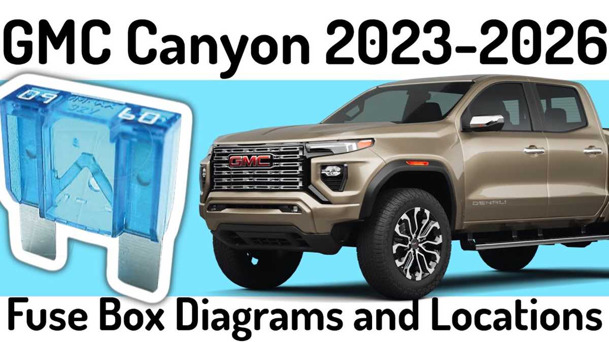 2024 gmc canyon fuse box diagram