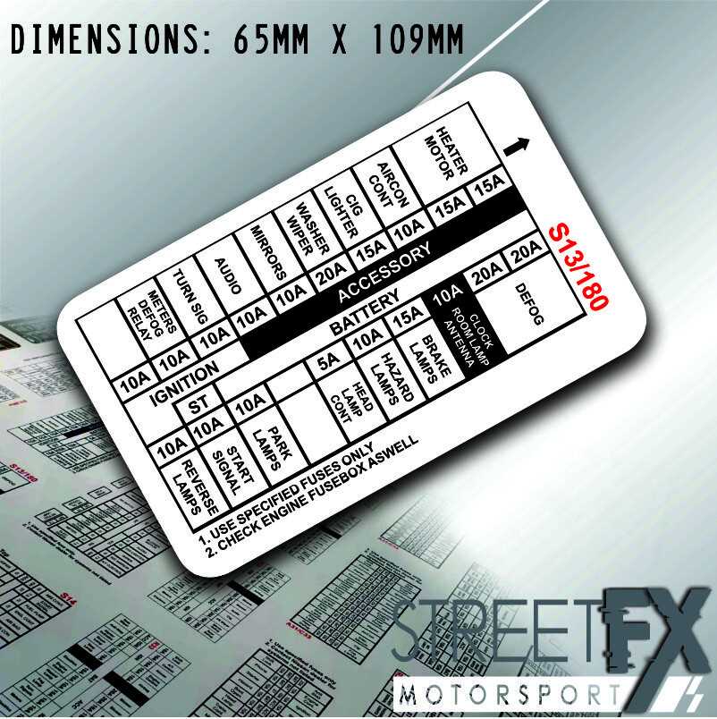 240sx fuse box diagram