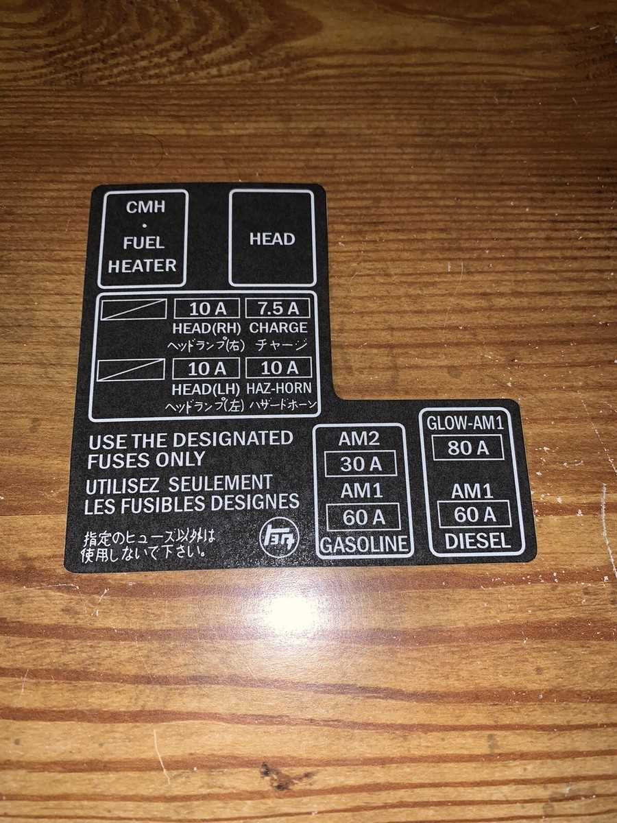 88 toyota pickup fuse box diagram