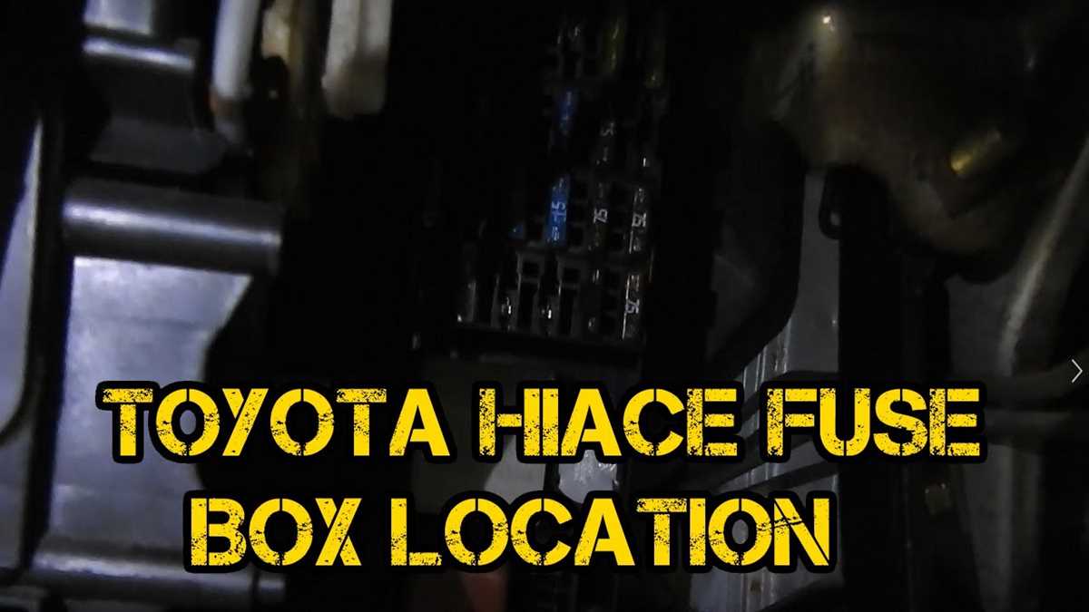 91 toyota pickup fuse box diagram