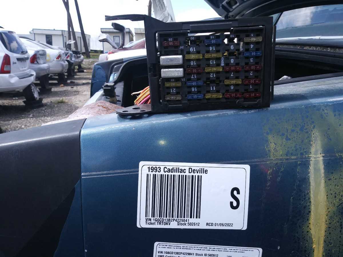 93 cadillac deville fuse box diagram