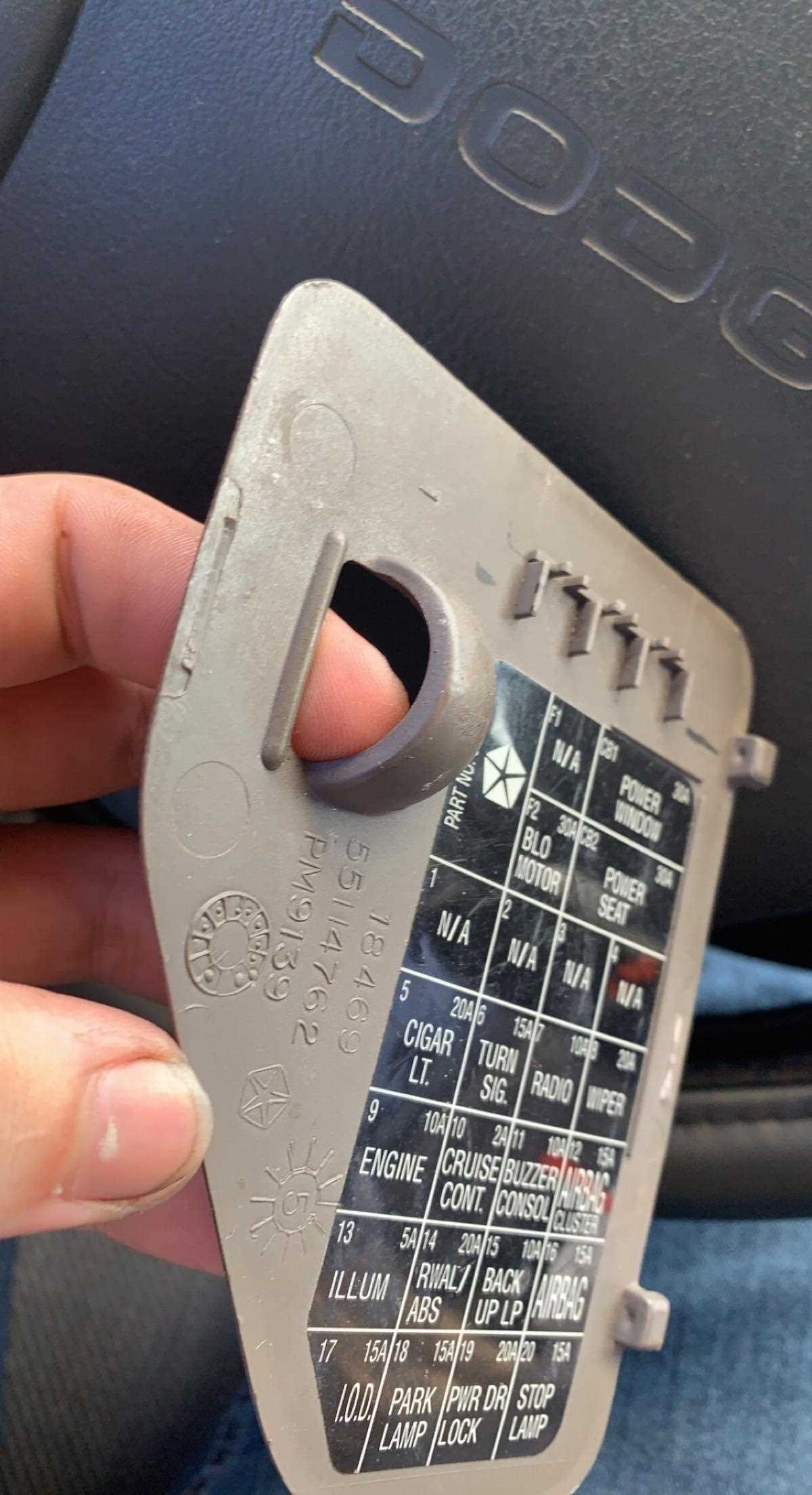 96 ram 1500 fuse diagram