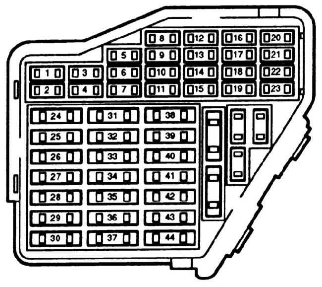 97 audi a4 fuse box diagram