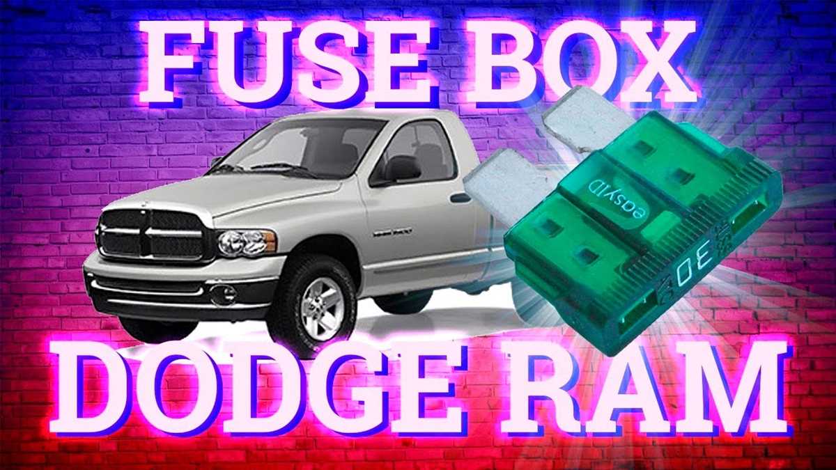 97 dodge ram 3500 fuse box diagram