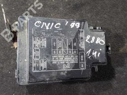 99 civic fuse panel diagram