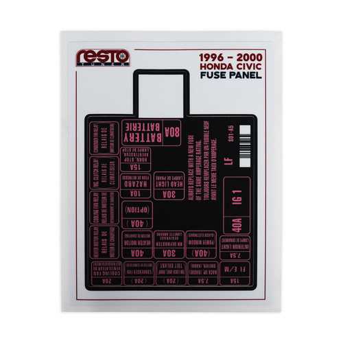 99 honda civic lx fuse box diagram