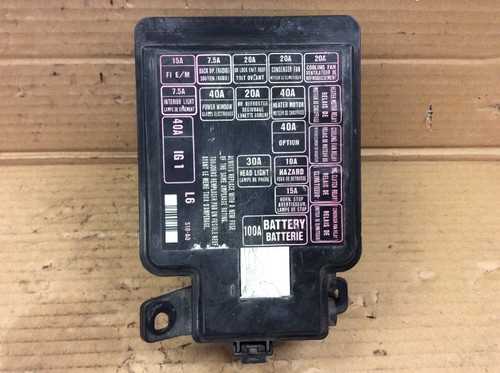 99 honda crv fuse box diagram