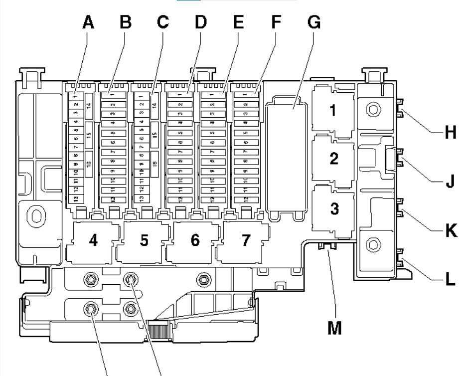 audi a8 fuse box diagram