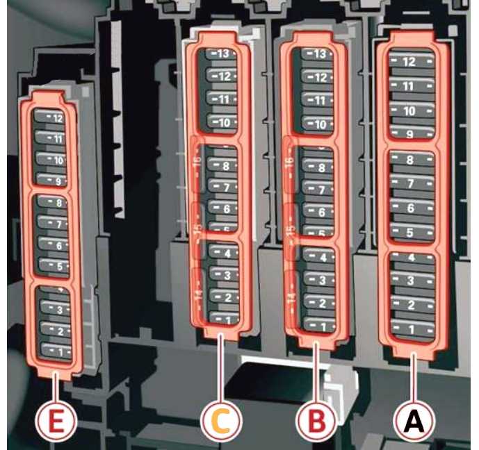 audi q5 rear fuse box diagram