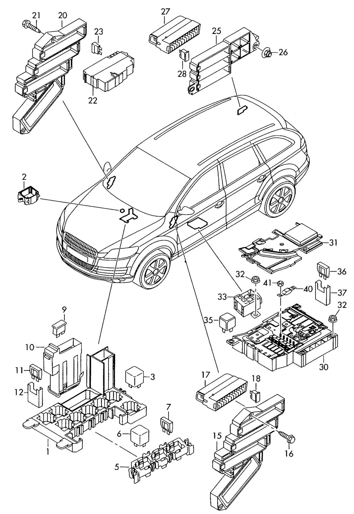 audi q7 fuse diagram