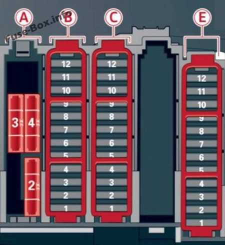 audi s4 b8 fuse box diagram