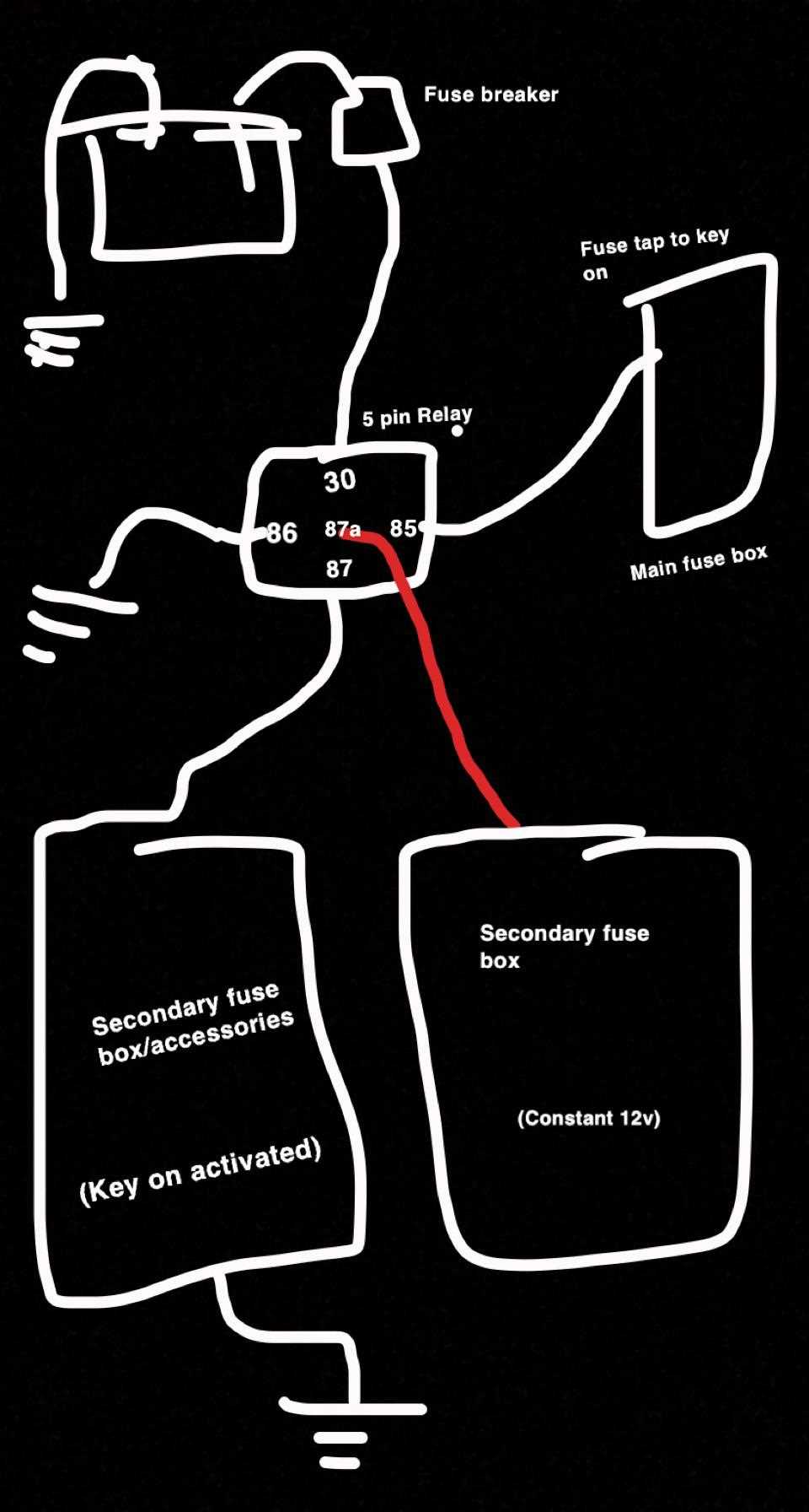 auxiliary fuse box wiring diagram
