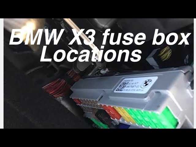 bmw x4 fuse box diagram