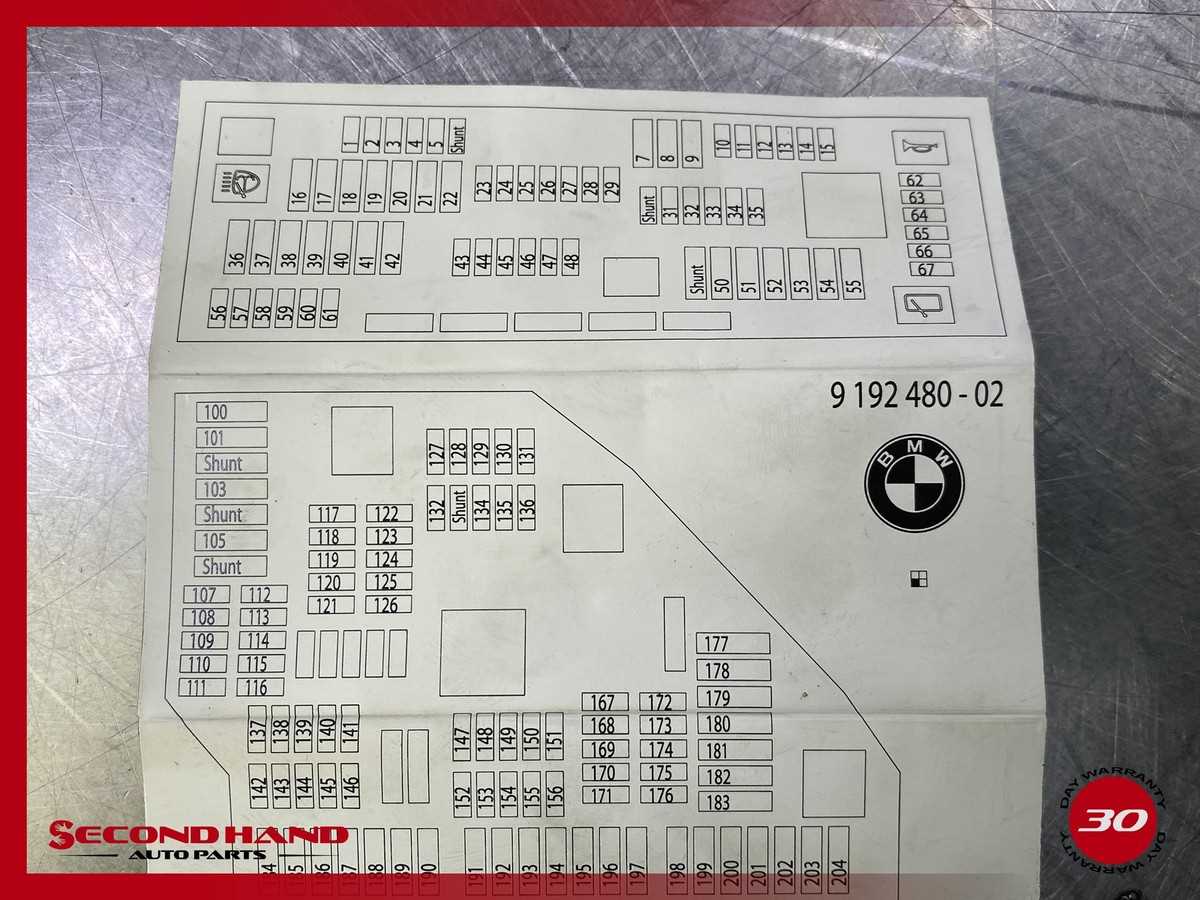 bmw x4 fuse box diagram