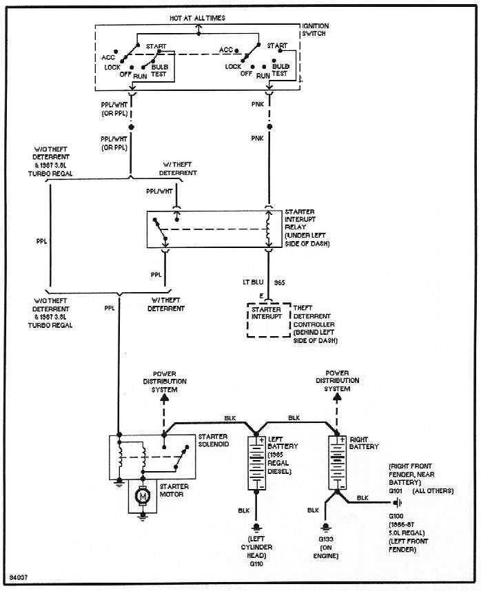 buick grand national fuse panel diagram