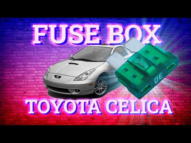 celica fuse box diagram
