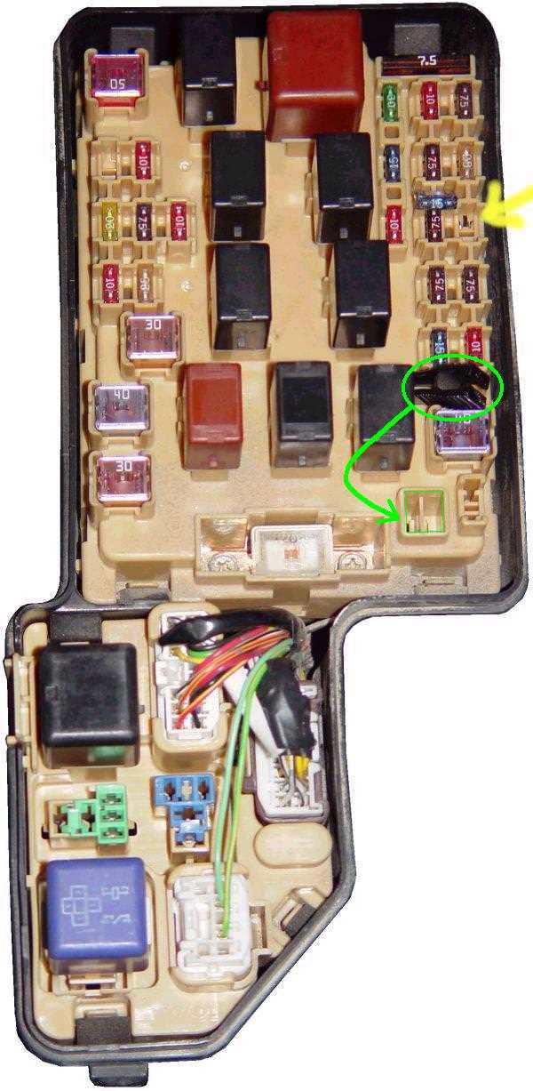 celica fuse box diagram