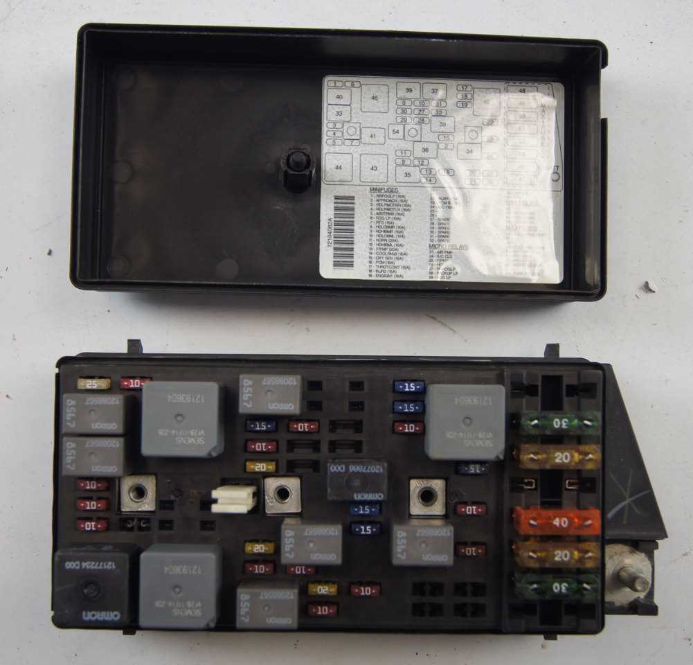 corvette c5 underhood fuse box diagram
