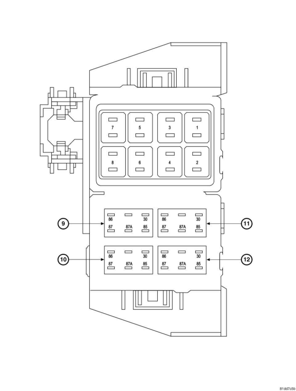 dodge charger 2008 fuse box diagram