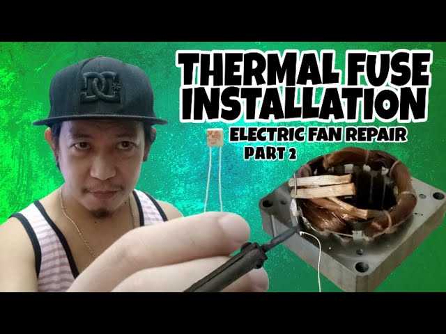 electric fan wiring diagram with thermal fuse