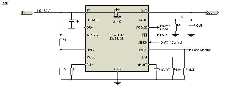 electronic fuse circuit diagram