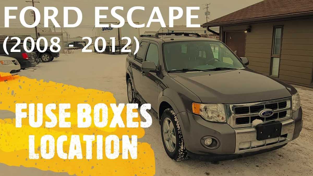 ford escape 2012 fuse box diagram