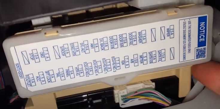 fuse box diagram toyota corolla 2005
