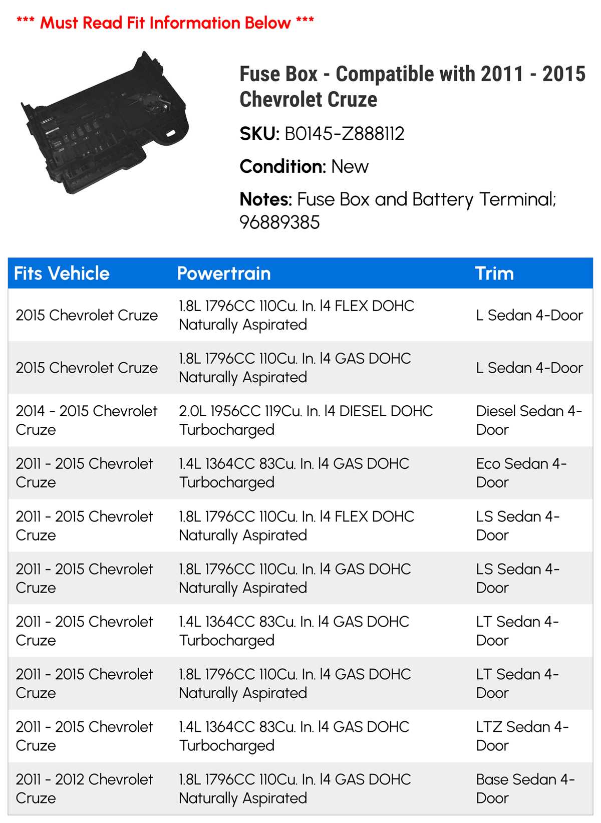 fuse panel 2014 chevy cruze fuse box diagram