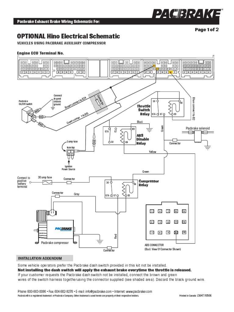 hino 700 fuse box diagram