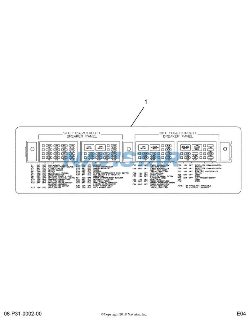 international 4700 fuse panel diagram