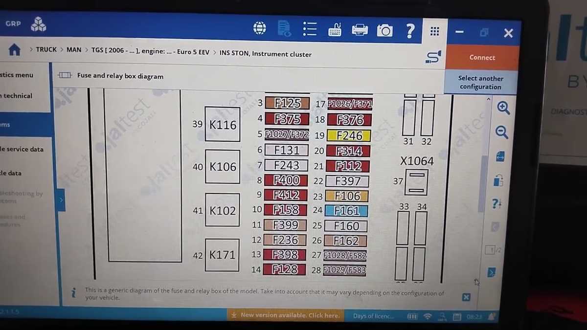 man tgx fuse box diagram