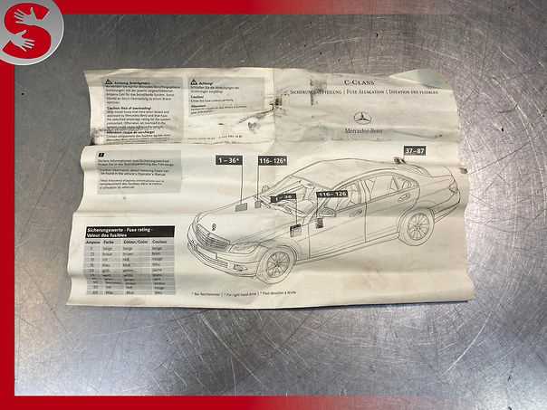 mercedes benz w204 fuse diagram