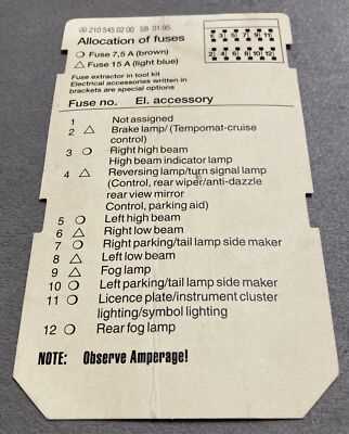 mercedes e250 fuse box diagram